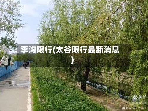 李沟限行(太谷限行最新消息)
