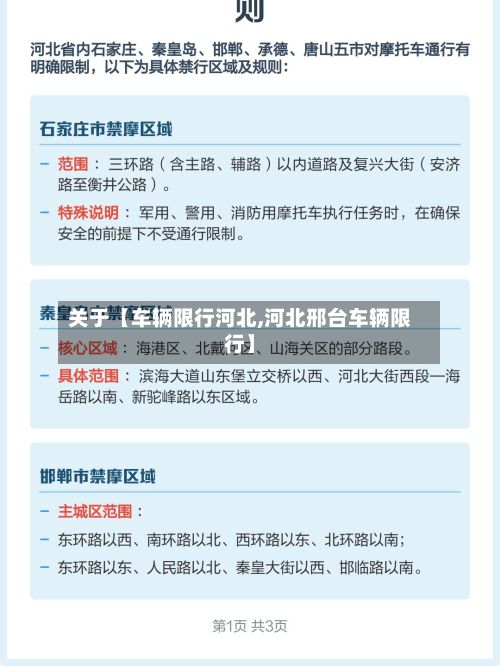 关于【车辆限行河北,河北邢台车辆限行】-第2张图片