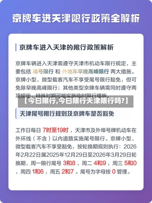 【今曰限行,今曰限行天津限行吗?】-第2张图片